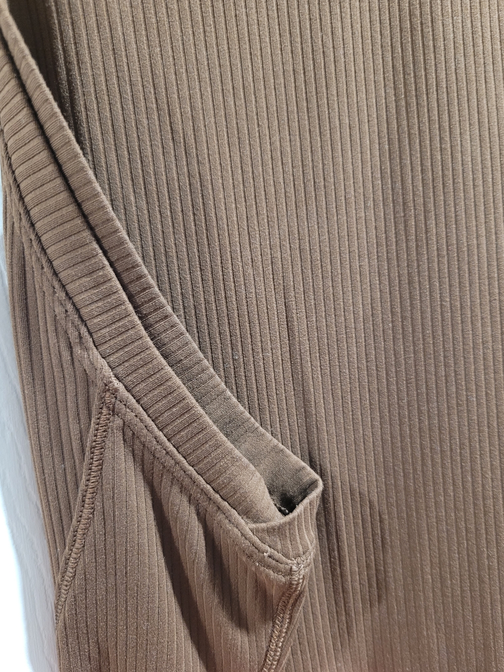 Lululemon All Aligned Ribbed Midi Dress Java Size 8 - Picture 5 of 11